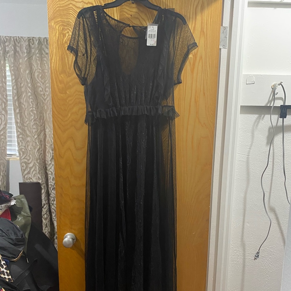 Torrid Black Lace Maxi Dress
